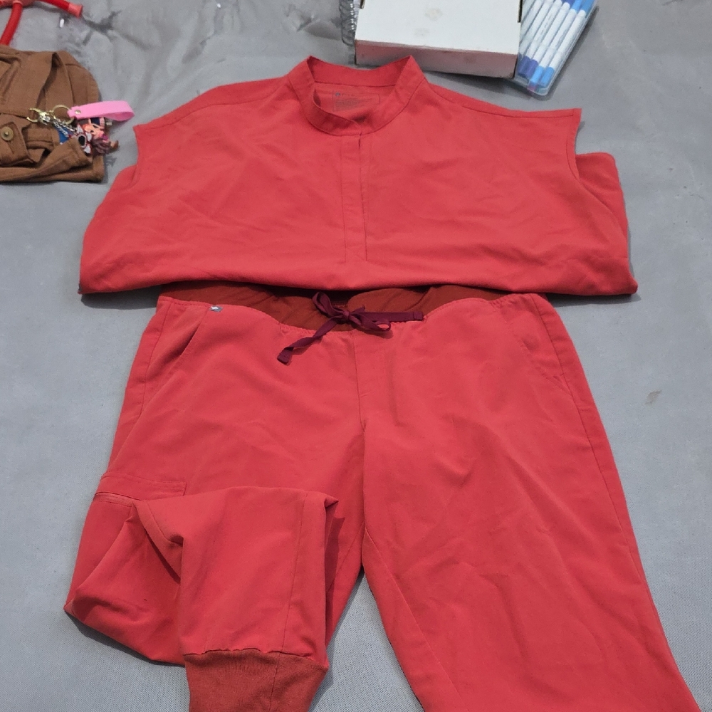 Figs Red Women's Top